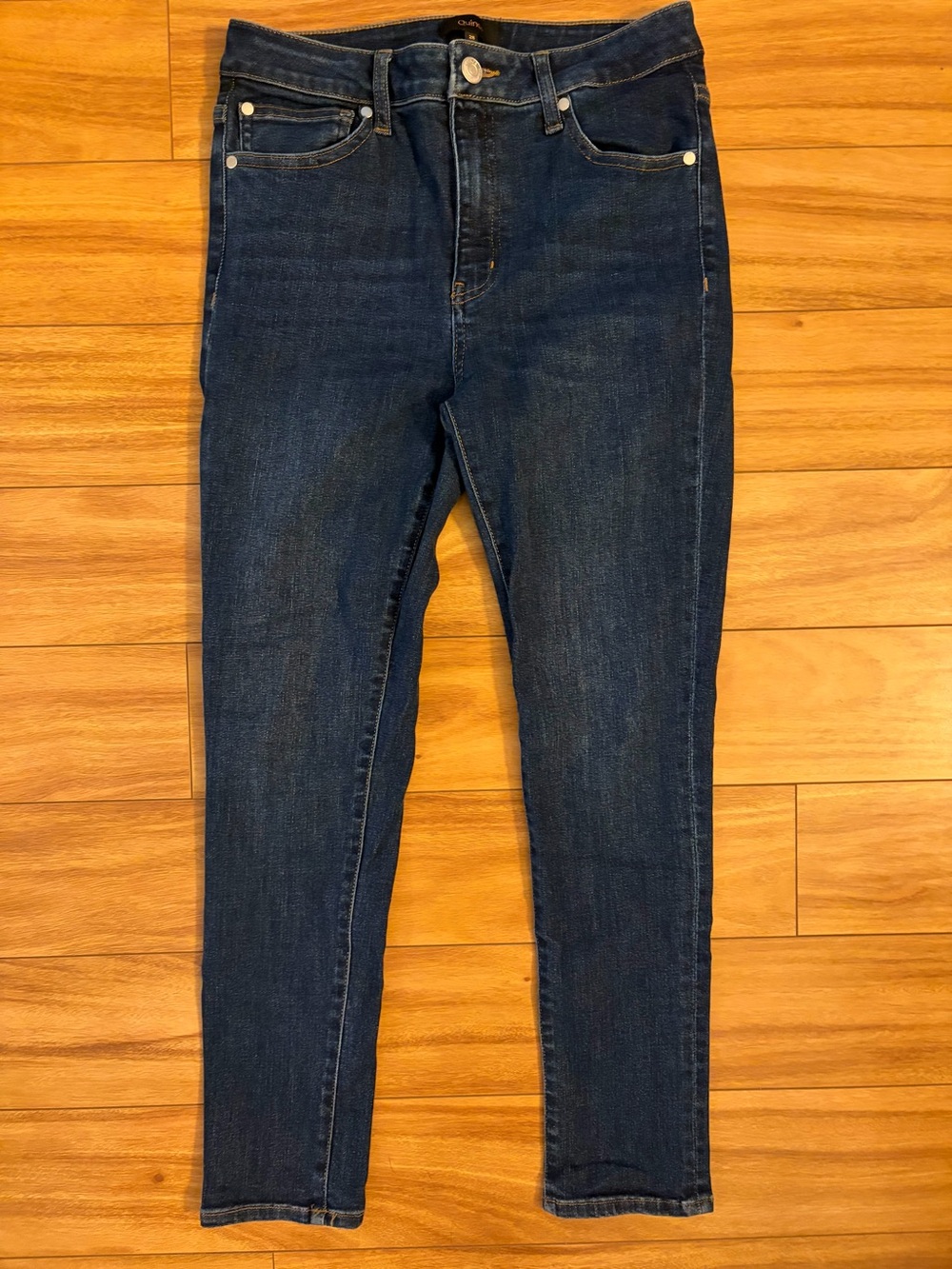 Quince Dark Indigo Skinny Jeans